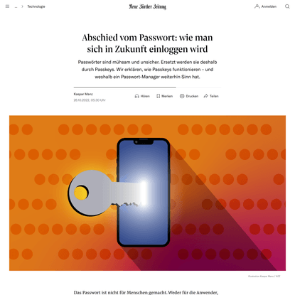 Passkey: Wie funktioniert das Einloggen ohne Passwörter?