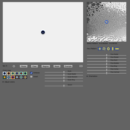 Reaction-Diffusion Explorer Tool