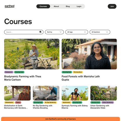 Courses • Earthed