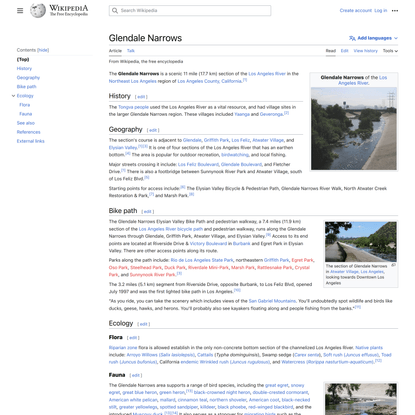 Glendale Narrows - Wikipedia