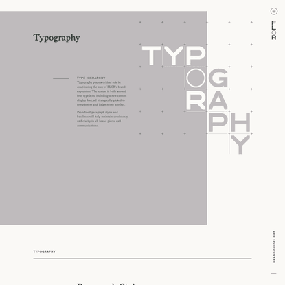 Typography | FLOR Brand Guide
