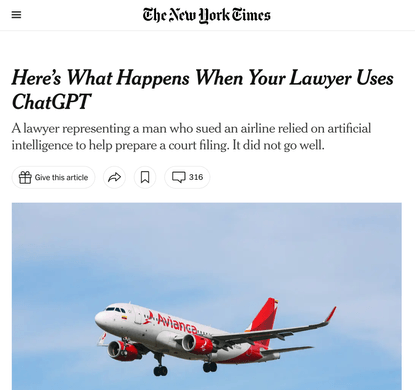 Here’s What Happens When Your Lawyer Uses ChatGPT