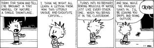 Calvin &amp; Hobbes "Snowflake" strip