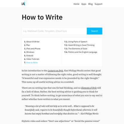 How to write: An Index of Ways to Improve your Writing Skills