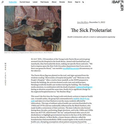 The Sick Proletariat | Jess McAllen