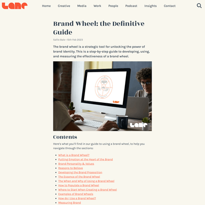 Brand Wheel: the Definitive Guide - The Lane Agency