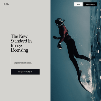 Coming Soon—Stills: Photo Licensing Built for Designers.