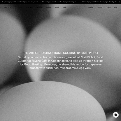 The Art of Hosting: Home Cooking by Mati Pichci