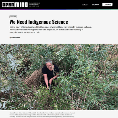 We Need Indigenous Science