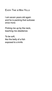 clementine von radics, every time a man yells