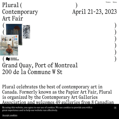 Plural: Montreal Contemporary Art Fair