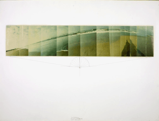 Panorama Dutch Mountain 12 x 15° Sea II A 1971 | Jan Dibbets 
