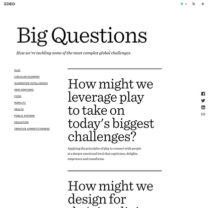 Big Questions | ideo.com