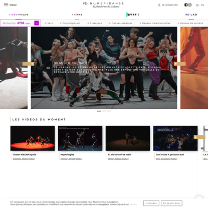 Numeridanse, Vidéo Danse - 1ère vidéothèque internationale de danse gratuite !| Numeridanse tv