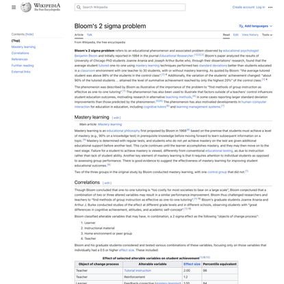 Bloom’s 2 sigma problem - Wikipedia