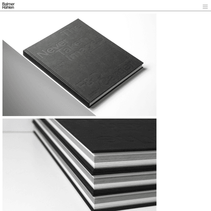 The Never taken images - F&amp;D CartierBook design - Balmer Hählen