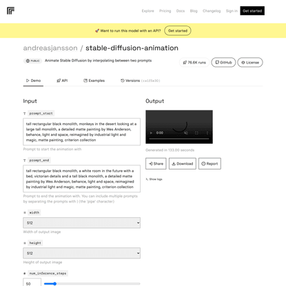 andreasjansson/stable-diffusion-animation – Replicate