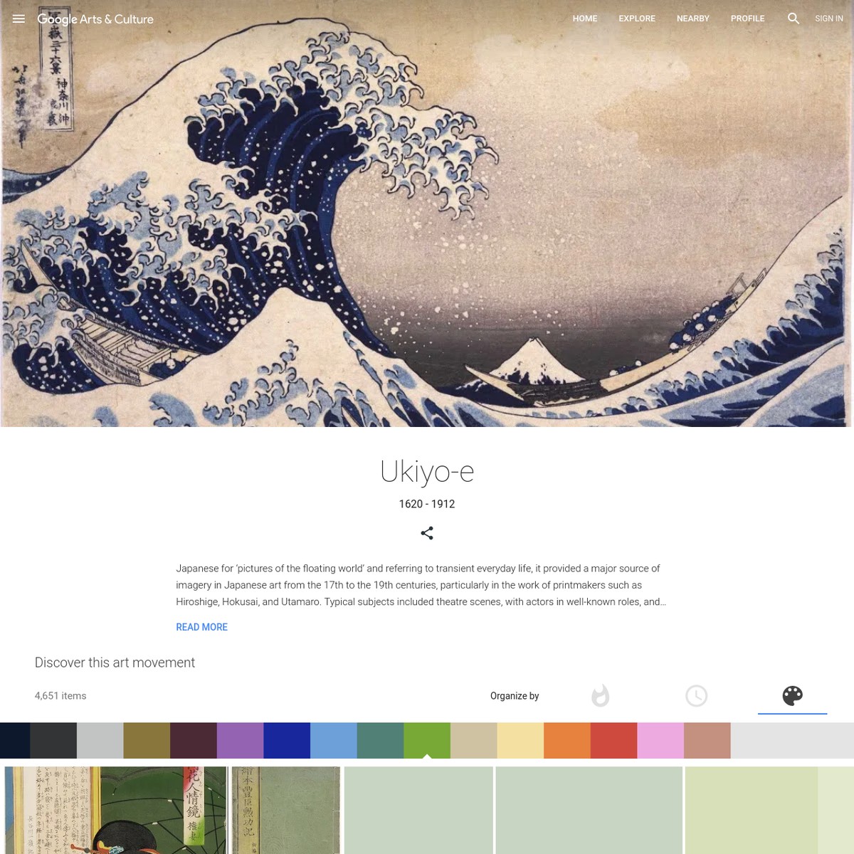 Color Explorer: Ukiyo-e - Google Arts & Culture — Are.na