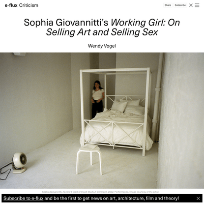 Wendy Vogel on Sophia Giovannitti - Criticism - e-flux