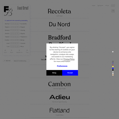 Font Brief