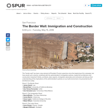 The Border Wall: Immigration and Construction