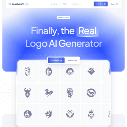 LogoliveryAI — Free AI-powered Logo Generator in SVG Format