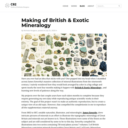 Making of British & Exotic Mineralogy