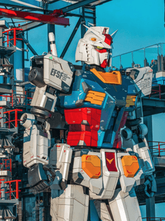 Gundam sculpture