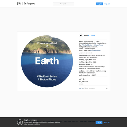 Community Brief 13: Earth A Special Dedication To Our Favorite Planet. Tag #TheEarthSeries + #ShotoniPhone We'll post favori...