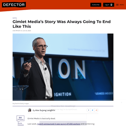 Gimlet Media’s Story Was Always Going To End Like This | Defector