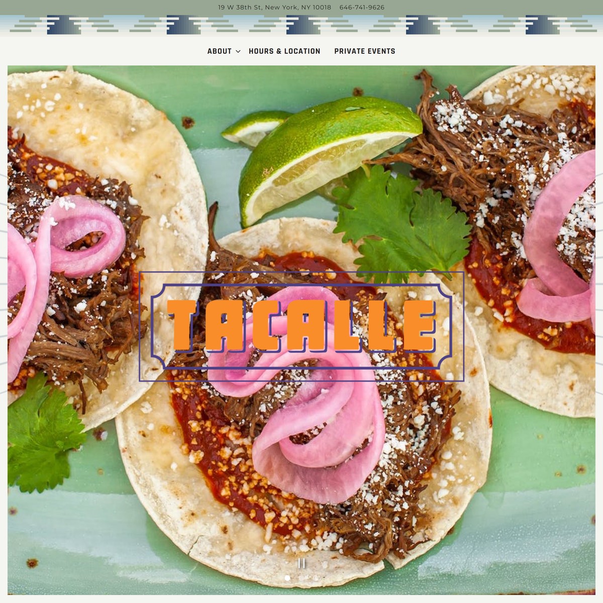 Tacalle NYC Mexico Citystyle Tacos and Street Snacks, Cervezas, and