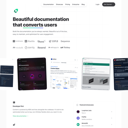Mintlify - Beautiful documentation that converts users