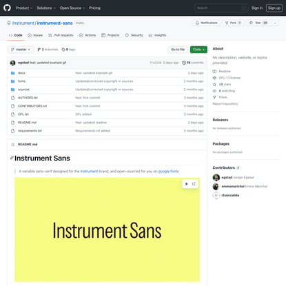 open source typefaces — Are.na
