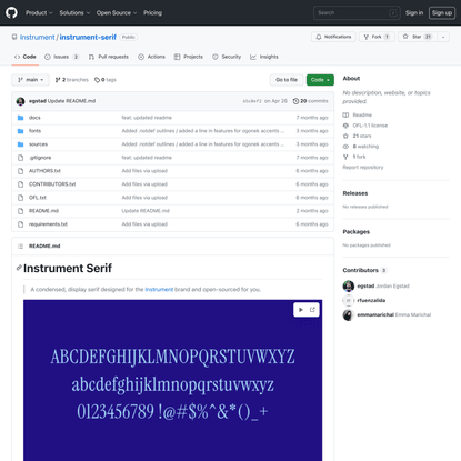 open source typefaces — Are.na