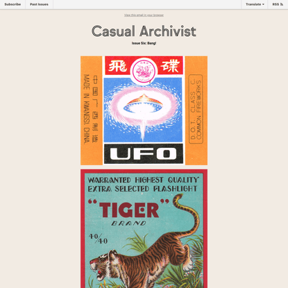 Casual Archivist: Bang!