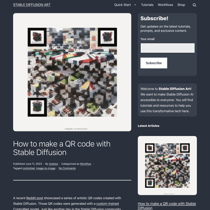 How to make a QR code with Stable Diffusion - Stable Diffusion Art