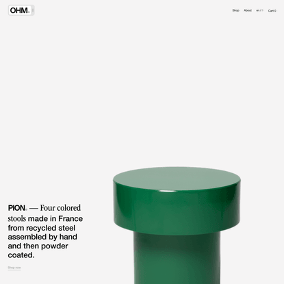 OHM studio — Collectible furniture
