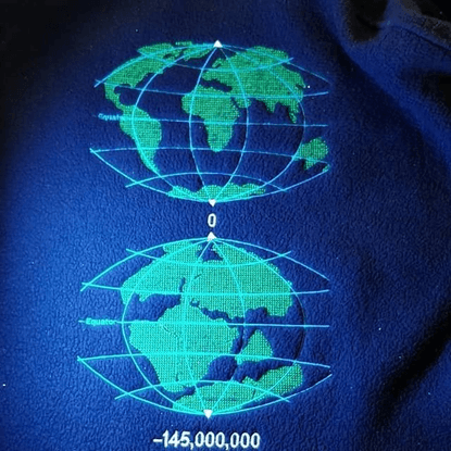 Custom digital embroidery on Instagram: “Adding a bit of a educational angle to this weeks MNE on a North Face fleece. Throw...