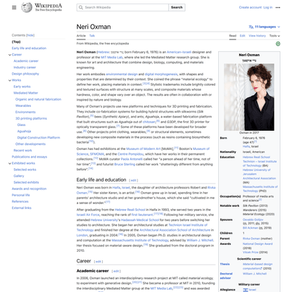 Neri Oxman - Wikipedia