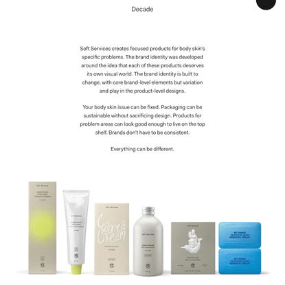 Soft Services Brand Identity and Packaging Design by Decade