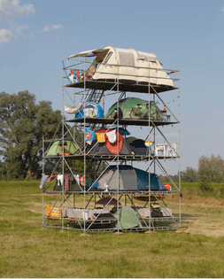 'highrise campsite' by willem de haan
