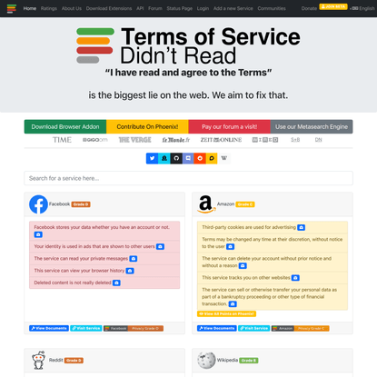Frontpage -- Terms of Service; Didn’t Read
