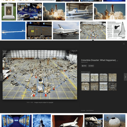 columbia space shuttle destruction display - Google Search