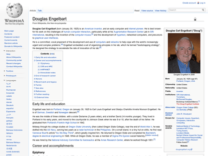 Douglas Engelbart - Wikipedia, the free encyclopedia