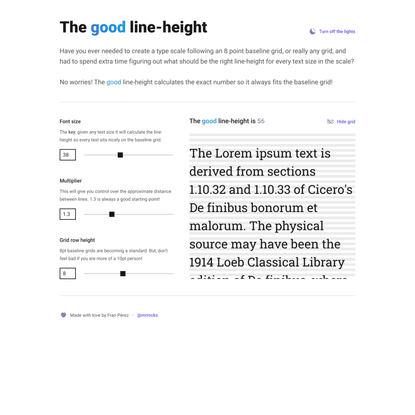 The good line-height