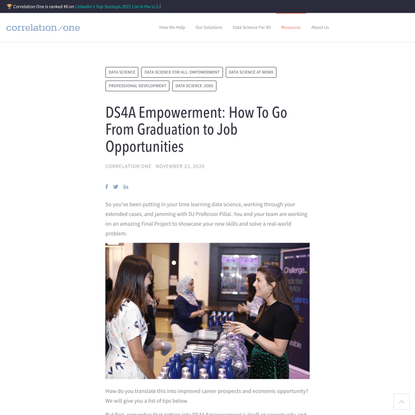 DS4A Empowerment: How To Go From Graduation to Job Opportunities