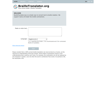 Braille Translator