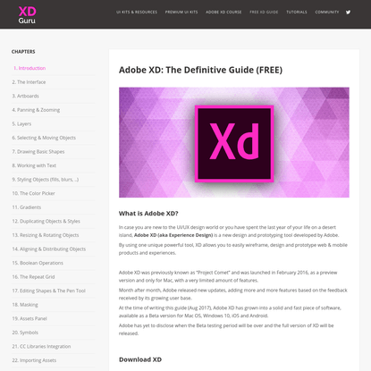 The Definitive Guide to Adobe XD, Totally Free - Learn XD with XDGuru