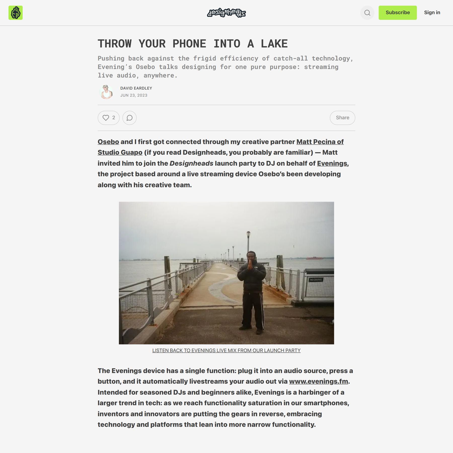 THROW YOUR PHONE INTO A LAKE