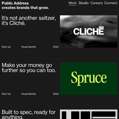 Work — Public Address